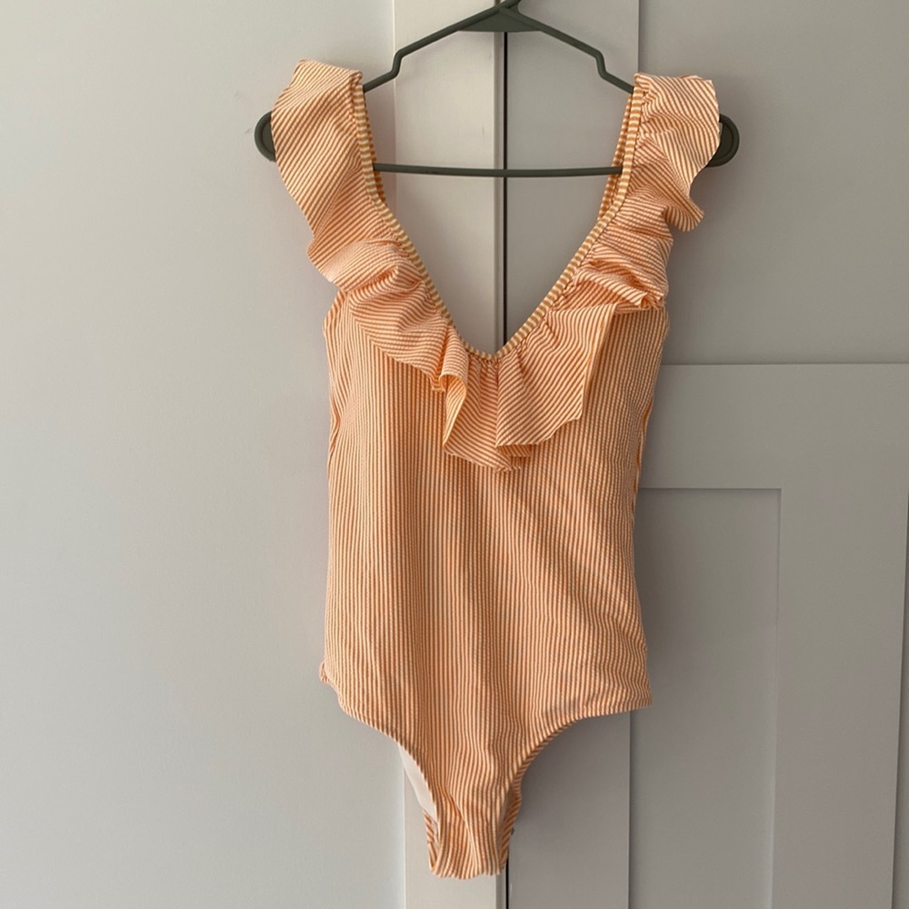 Jessica Simpson Seersucker Swimsuit